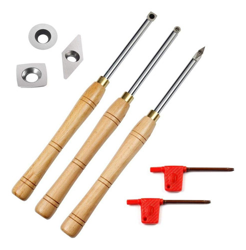 Wood Turning Tool Carbide Tipped Working Lathe Tools Co...