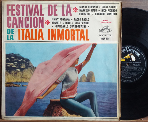 Festival De La Cancion De La Italia Inmortal - Lp Año 1966 