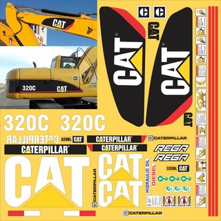 Calcomanías Caterpillar 320 C Moderna (o Similar)