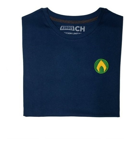 Imagen 2 de 4 de Playera Aquaman Logo Parche Justice League Dc Comics