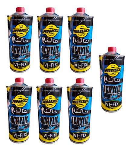 Acrilico Liquido Restaurar Faros Acrylic Pro Basics 7 Litros