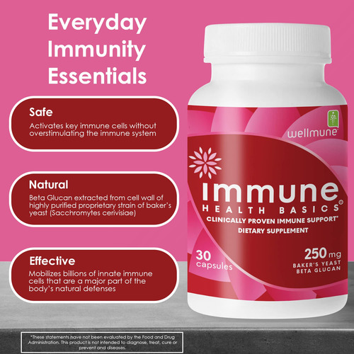 Immune Health Basics Beta Glucano Ultra Fuerte 30 Cápsulas