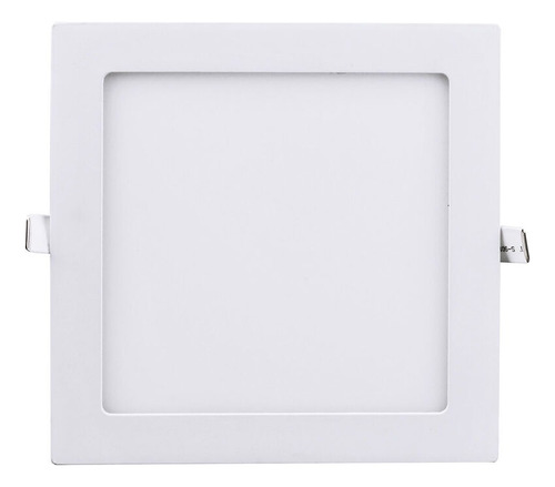 Foco Panel Led Embutido 18 W Luz Fria Luz Blanca  Cuadrado