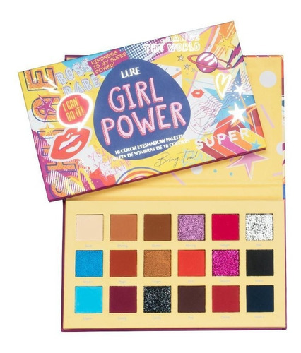 Paleta Sombras Power Girl 18 Colores Lure - Original