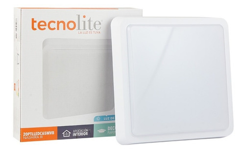 Lampara Sobreponer Techo Blanco 20w Luz Día Tecnolite 20ptlledc65mvb