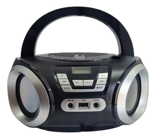 Rádio Micro System Portátil Mega Star Toca Cd Bluetoo Bombox
