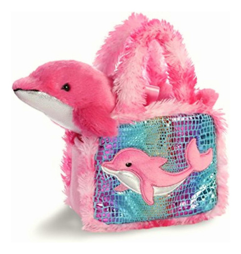 Aurora World Pet Carrier Plush Toy Animal, Fancy Pals