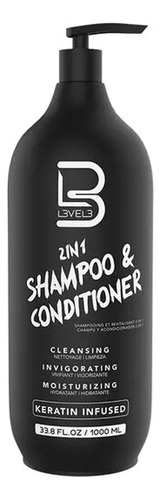 Shampoo y Acondicionador 2 en 1 x1000 ml  LEVEL 3