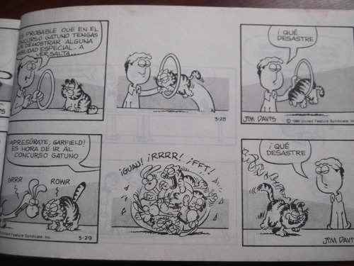 Garfield Se Divierte Libro 4 Jim Davies Tira Comica (Usado)