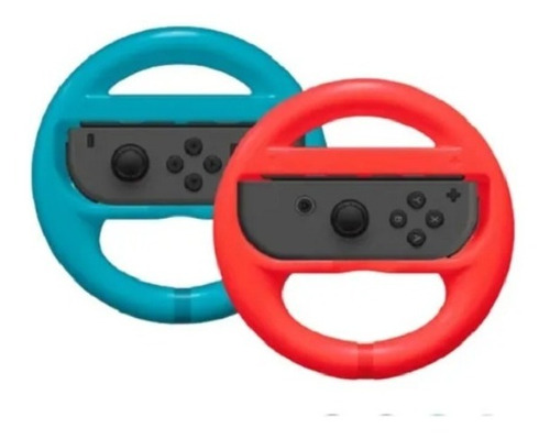 Imagen 1 de 4 de Volante Control Para Nintendo Switch Color Neon 2 Unidades