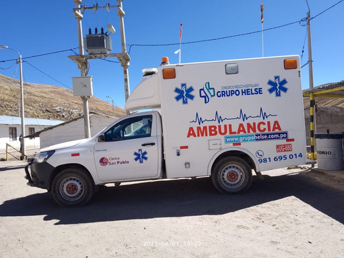 Ambulancia Rural Toyota Hilux 4x4 Turbo Diesel Año 2024