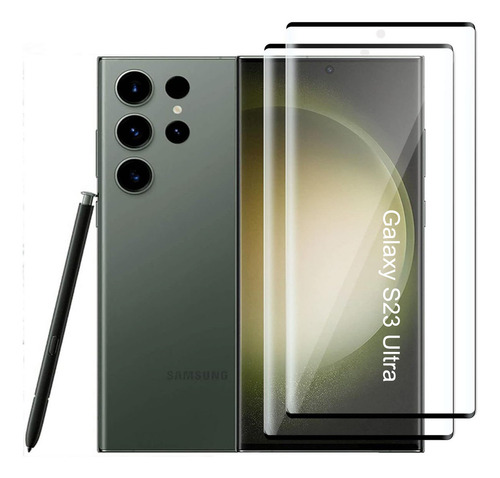 2 Piezas Mica De Vidrio Templado Para Samsung Galaxy S23 Ultra 9h Dureza
