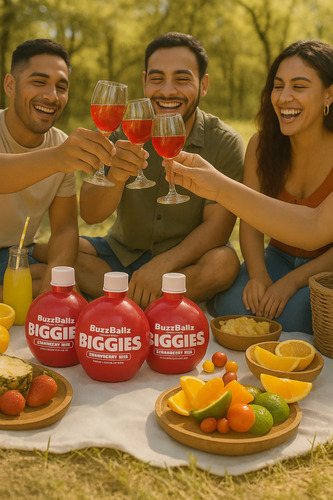 Cócteles Buzzballz Biggies Strawberry 3 Unidades De 1750 Ml