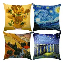 Comprar Funda Almohadones Van Gogh Diseño Noche Estrellada Y Otros