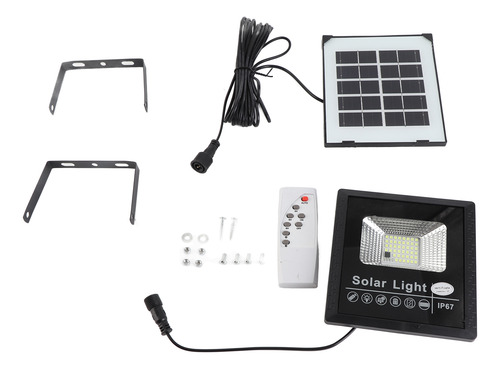 Proyector Solar, 25 W, 44 Led, Control Remoto Y Temporizació