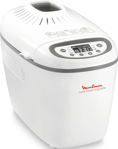 Máquina para hacer pan Moulinex Home Bread Baguette blanco y gris 230V