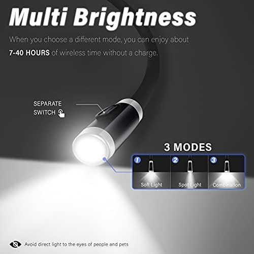 Luz Led Recargable De Lectura Para El Cuello, Luces De Libro