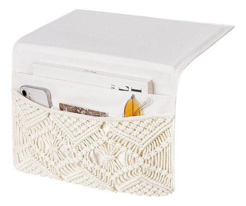 ~? Mkono Macrame Bedside Caddy Storage Organizer Boho Remote