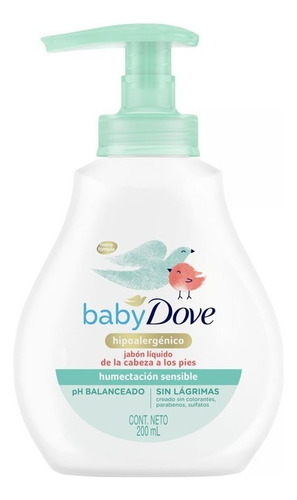 Jabón Líquido Baby Dove Humectación Sensible Con Dosificador