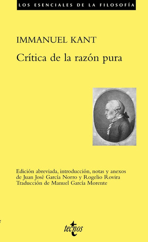 Critica De La Razón Pura, Immanuel Kant, Ed. Tecnos