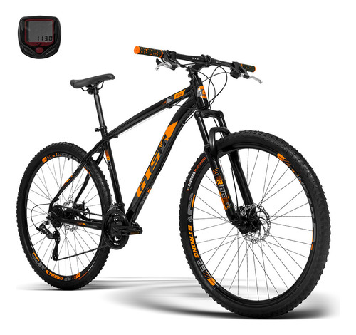 Bicicleta Aro 29 Alumínio Gts 24 Vel Freio A Disco Ride Prom Cor Preto-laranja Tamanho Do Quadro 17