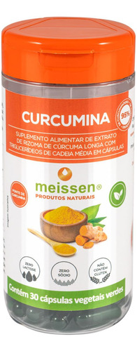 Curcumina Meissen Extrato De Cúrcuma Longa Capsulas 95%