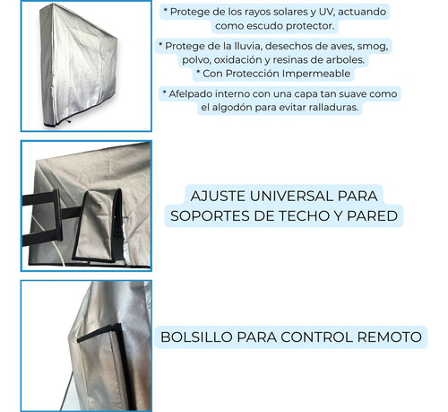Funda Para Pantalla 65 Pulgadas, Anti Polvo, Impermeable