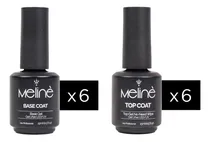 Comprar Kit Esmaltes Semipermanentes Meline 6x Bases + 6x Tops X15ml