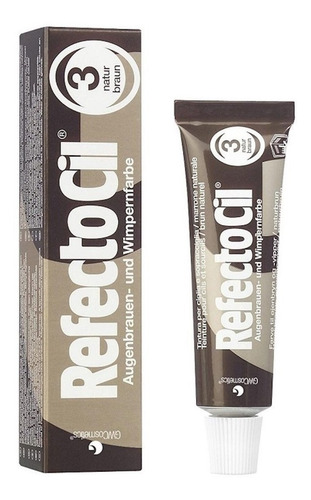 Imagem 2 de 3 de Tinta Tintura Cílios Sobrancelhas Refectocil 3 - 15ml
