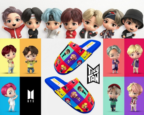 Pantunfla Descanso Bts Juvenil Bt21 K-pop Army Cómodas 501-a