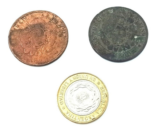 Monedas 2 Centavos Cobre Patacon (b - ) - Numismatica