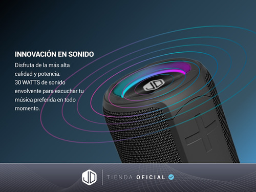 Imagen 3 de 10 de Parlante Inalámbrico Portátil Bluetooth Jd E300 30w Rms Tws