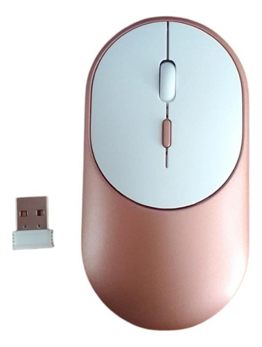 Mouse Inalámbrico Recargable Ergonomico, Flat Plano Elegante