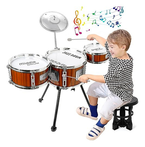 Kids Drum Set Music Toy Drum Set Para Niños Pequeños Kit De