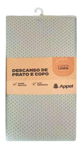 Descanso De Prato E Copo Jacquard 46x61 - Appel Cor Prata