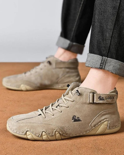Botas Altas Italianas Hechas A Mano Con Velcrotranspirables