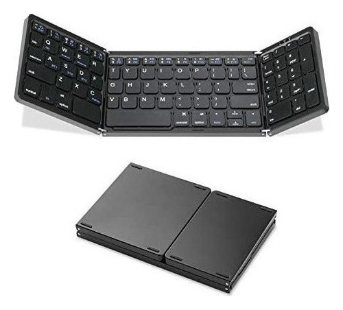 Teclado Inalámbrico Plegable Con Teclado Numérico