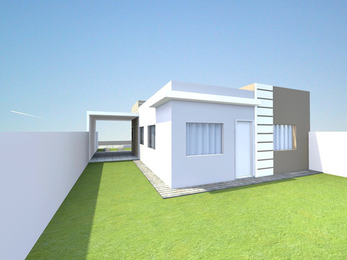 Projeto Arquitetônico Fc Casa 87m² 2 Quartos Lote 10x15,5