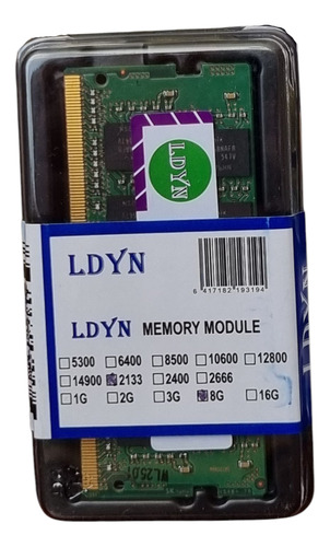 Memoria Ram Para Notebooks Ldyn 8gb Ddr4 2133mhz 1.2v