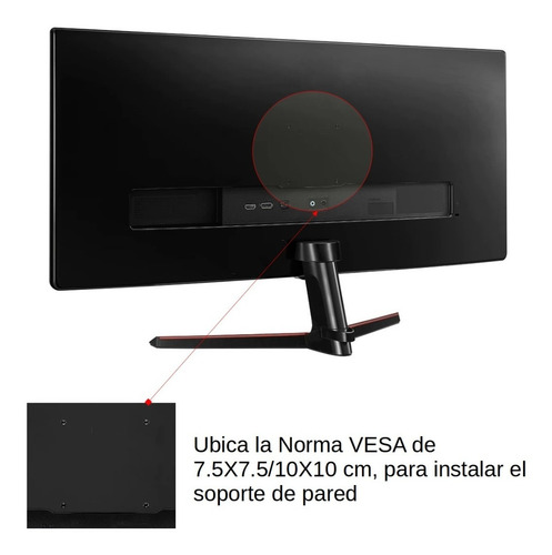 Imagen 8 de 10 de Soporte Base Pared Móvil Monitor Pc Tv 13 14 17 19 21 24 27