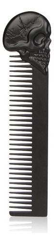 4 Cool Beard Comb Para Hombres Dientes Finos Head Negro