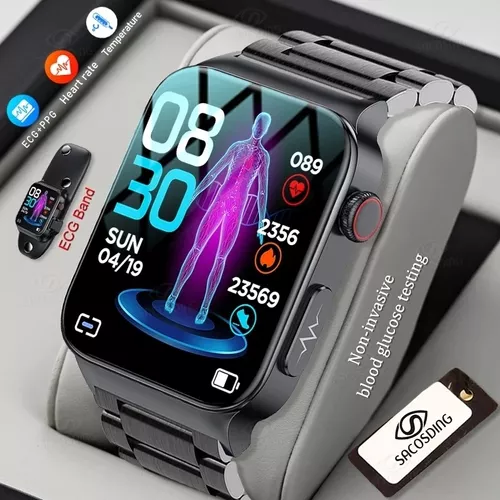 Xiaomi-reloj inteligente para hombre, dispositivo deportivo con ECG + PPG,  medidor de glucosa en sangre, temperatura corporal, presión arterial,  salud, novedad de 2023 - AliExpress
