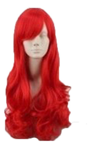 * Peluca De Sirena Ariel Ondulado Cosplay Peluca Sintética