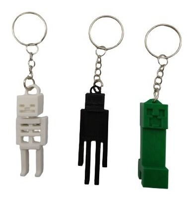 Llavero Compatible Personajes Minecraft X 10 U