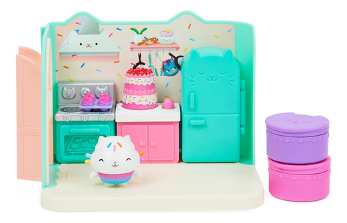 Gabbys Dollhouse Bakey Com Cozinha Cakey Figura 3 Cor Multic