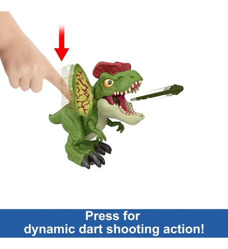 Mattel Jurassic World Juguete Dinosaurio Dilofosaurio Sonido