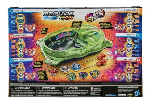 Imagen 3 de 3 de Beyblade Burst Rise Hypersphere Extreme Challenger Estadio