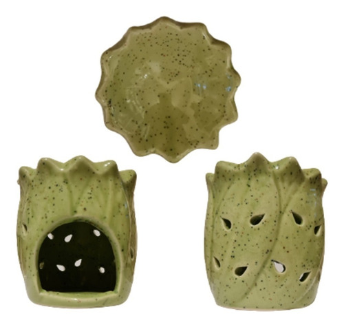 Difusor Para Aromaterapia Ceramico Color Verde 