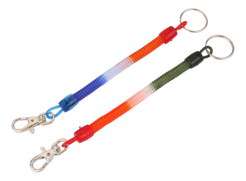 New 12pcs De Plástico Llavero Retráctil Clips Llavero Y