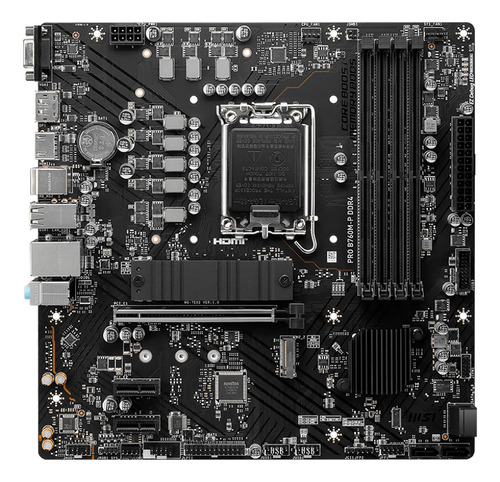 Tarjeta Madre Msi Pro B760m-p Ddr4 Intel 1700 Micro Atx